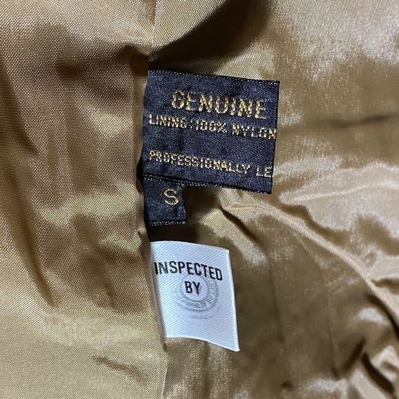 Vintage Long Brown Leather Coat - Picture 7 of 12